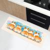 Cute Corgi Butt Print Kitchen Mat, Non-Slip Soft Absorbent Long Floor Rug with Cartoon Dog for Pet Lovers Home Decor