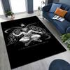 Dark Occult Baphomet Pentagram Art Indoor Rug Thick Nonslip Carpet For Hallway Doorway Kitchen Home Decor Birthday Gift