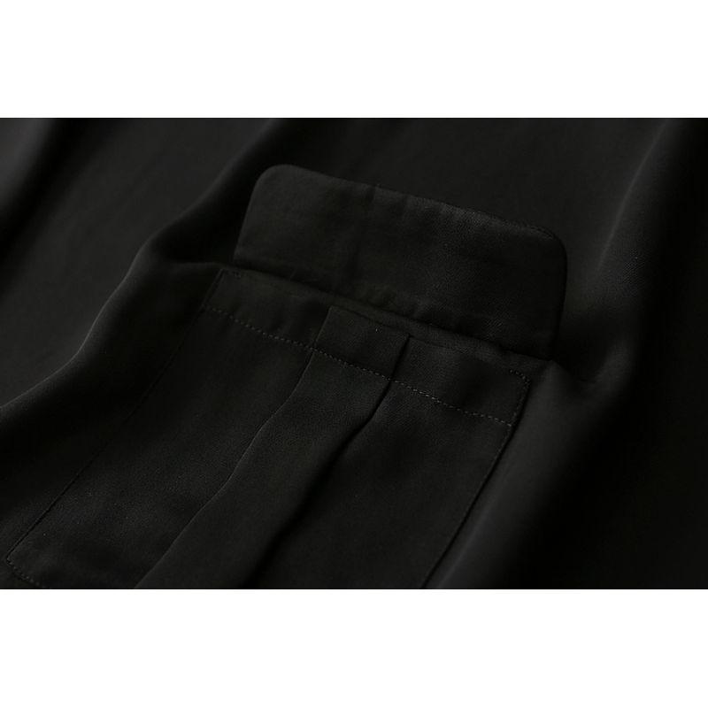 Export Plus Size Women's Clothing Elegant Simple Stitching Stylish Chiffon Shirt Loose Slimming Thin Tops Plus Size Ladies