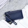 Women's Large Capacity Cowhide Clutch Wallet with Phone Storage