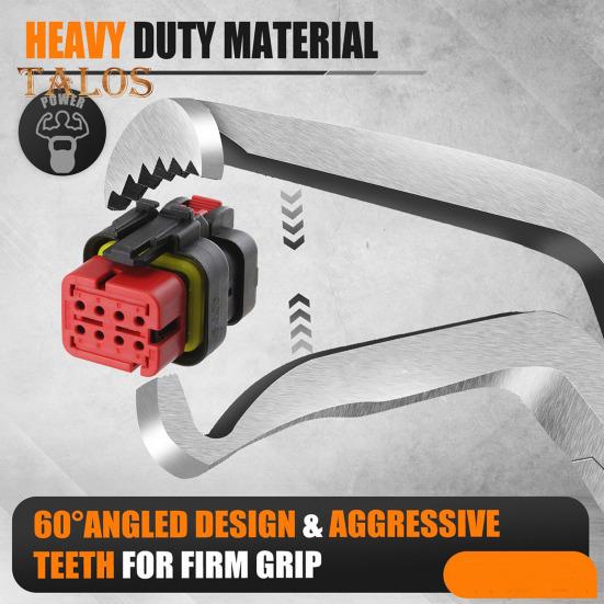 Electrical Disconnect Pliers with Ergonomic Handle Portable 60-Degree Bend Electrical Connector Disconnect Pliers Automotive Tools