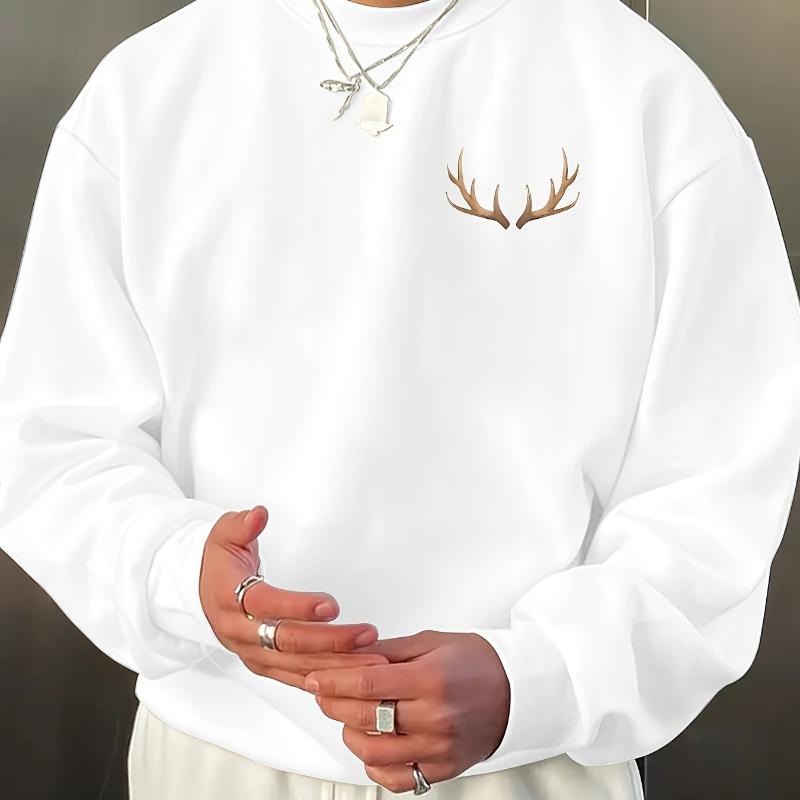 

Мужской свитшот с круглым вырезом, эластичная посадка, универсальный для работы, походов и повседневных выходов XXL чёрный