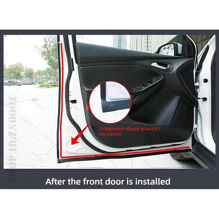 For Dodge Challenger Car Door Seal Strip Rubber Double Layer Sealing Protector Soundproof Seal Dustproof Seal Strip 12PCS