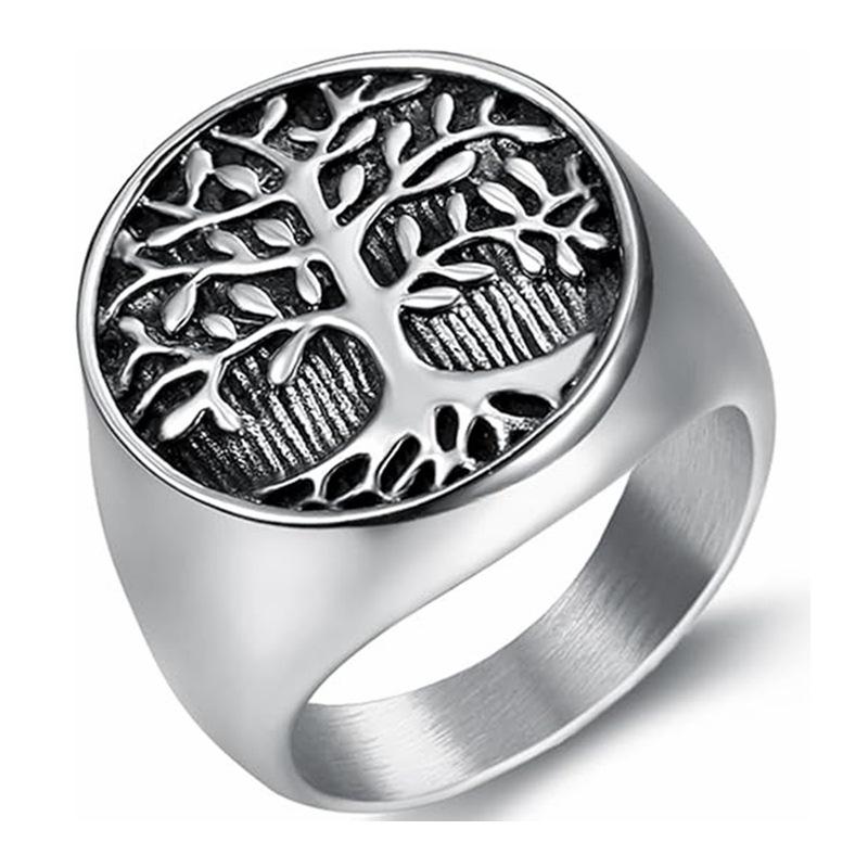 Celtic Knot Titanium Steel Men's Ring - European & American Style, Personalized Jewelry