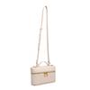 Ostrich Pattern Woven Shoulder Bag, Soft PU Handbag Crossbody Box Bag, Versatile Daily Lunch Bag 23*6.5*14CM