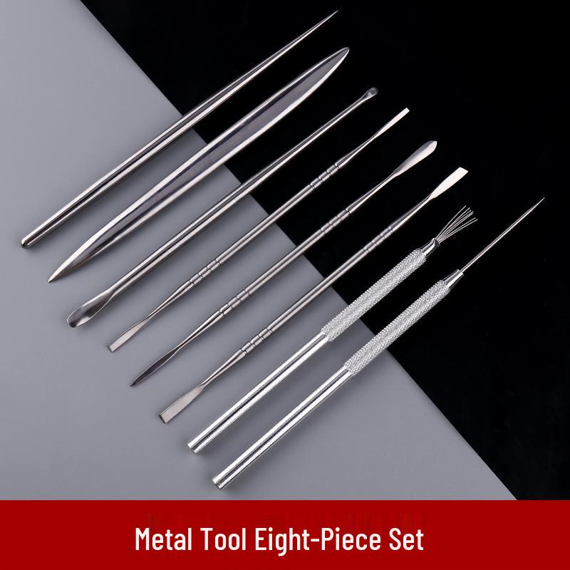 Stainless Steel Clay Sculpture Tool Set: Spatula & Eye Knife