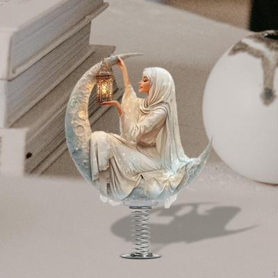 Statua Bogini Księżyca 2D Ozdoba na Deskę Rozdzielczą Samochodu Wszechstronne Umieszczenie Prezenty Rzemiosło Dekoracja Blat