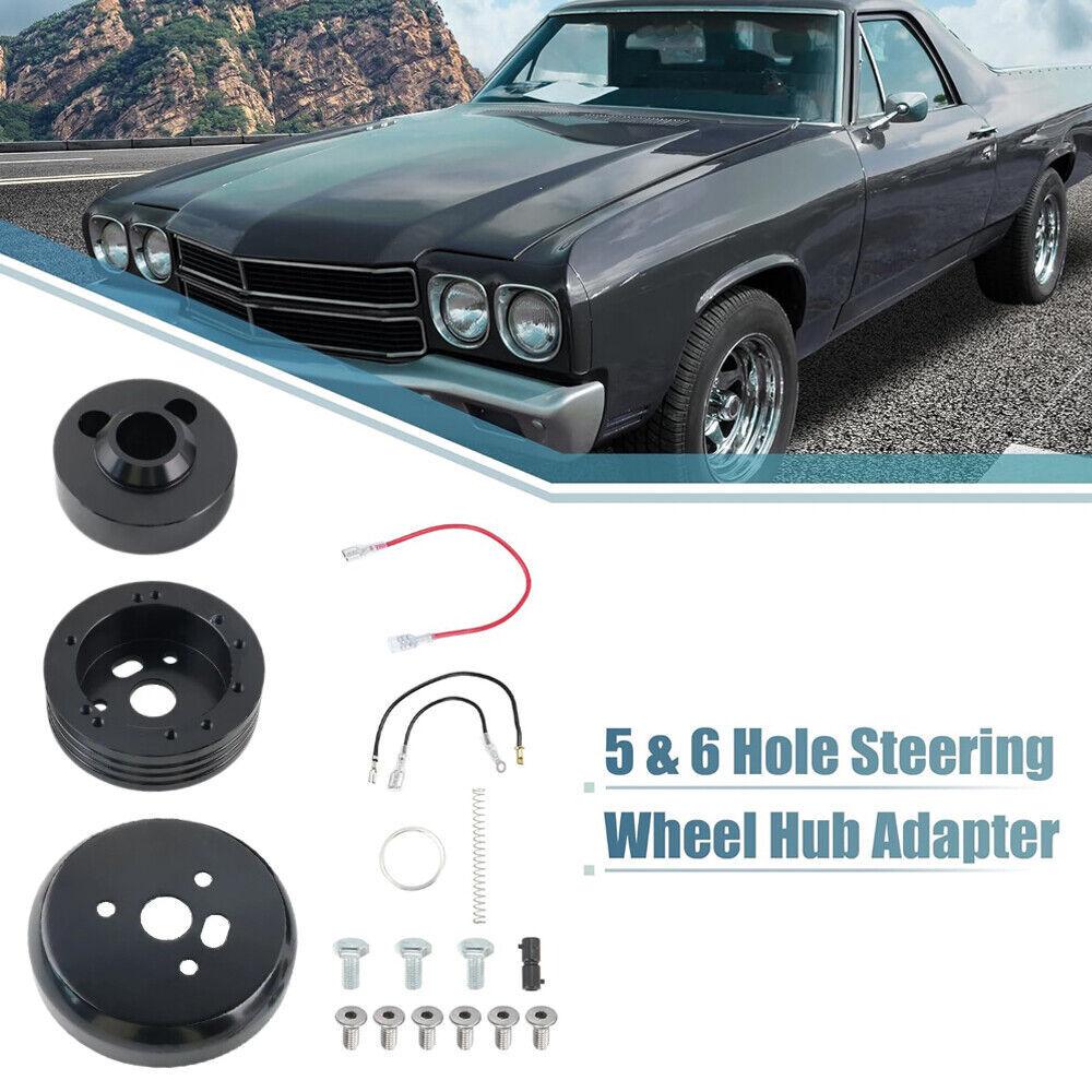 High Quality 5 & 6 Hole Billet Aluminum Steering Wheel Hub Adapter For 1976-1995 JEEP CJ5 CJ6 CJ7 Wrangler Cherokee SW-1033