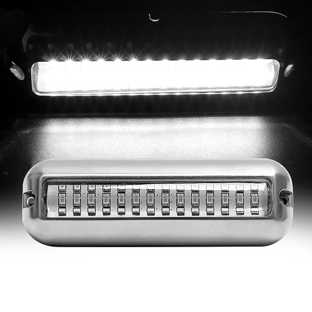 42 LED Wodoodporne Morskie Łodziowe Światło LED Stal Nierdzewna Podwodne Pontonowe Lampa Rufowa Jacht Kabina Pokład Tylne Światła Akcesoria