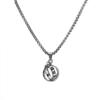 Vintage Roman Numeral Ring Titanium Steel Pendant Necklace Men'S And Women'S Hip Hop Long Sweater Chain