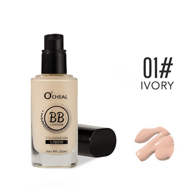 OCHEAL Temperature-Changing Lightweight BB Cream: Breathable Foundation, Concealer, Primer, Brightens Skin Tone