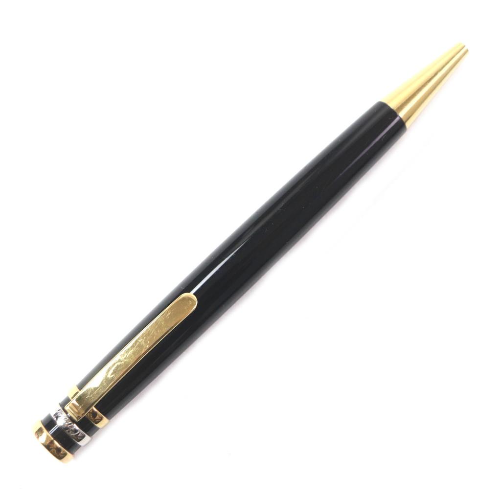 Very Good Cartier Ballpoint pen Trinity Engraved logo twist fastening black mens Used