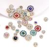 100Pcs Decorative Sew on Rhinestones Flower Shape Sew on Rhinestones for Clothing Dress Shoes Bag Hat and Sewing Project