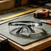 Protective Safety Glasses for Dust Wind Splash and Cutting Work with Clear Lens and Durable Frame for Industrial and Outdoor Use