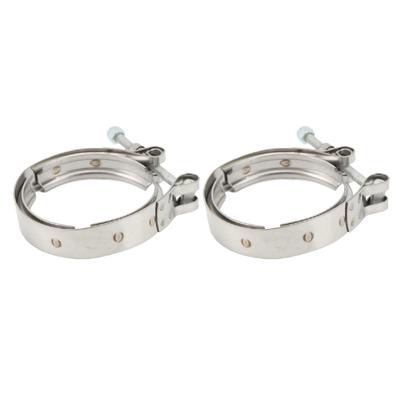 2PCS Turbo Exhaust Outlet V Band Clamp 3903652 Replacement for Dodge for Cummins 5.9L 6bt 1989?2002