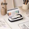 High-quality PP Pencil Box Multifunctional Case, Large Capacity Adjustable Bag, Retractable Stationery Storage Case and Organizer, Macaron Colors