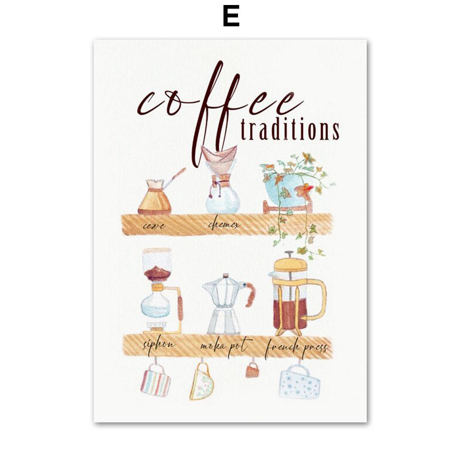 

Скандинавская еда, кофе в зернах, кофемолка, современная настенная живопись на холсте, плакаты на скандинавскую тему и принты, настенные панно, декор для кафе, кухни A4 21X30cm No Framed