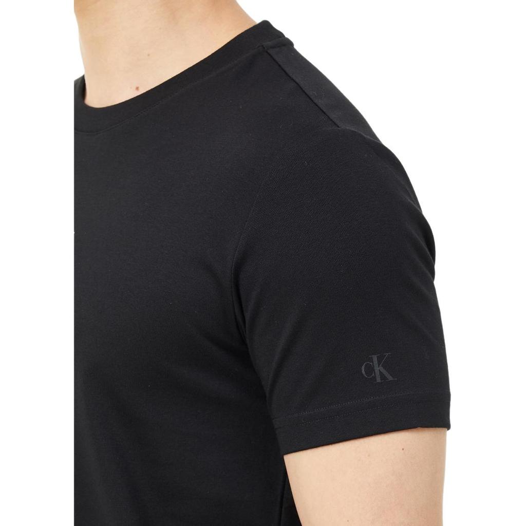 Calvin Klein Logo Print Casual Crew Neck Short Sleeve T-Shirt Men T-Shirts Black J318108-BEH