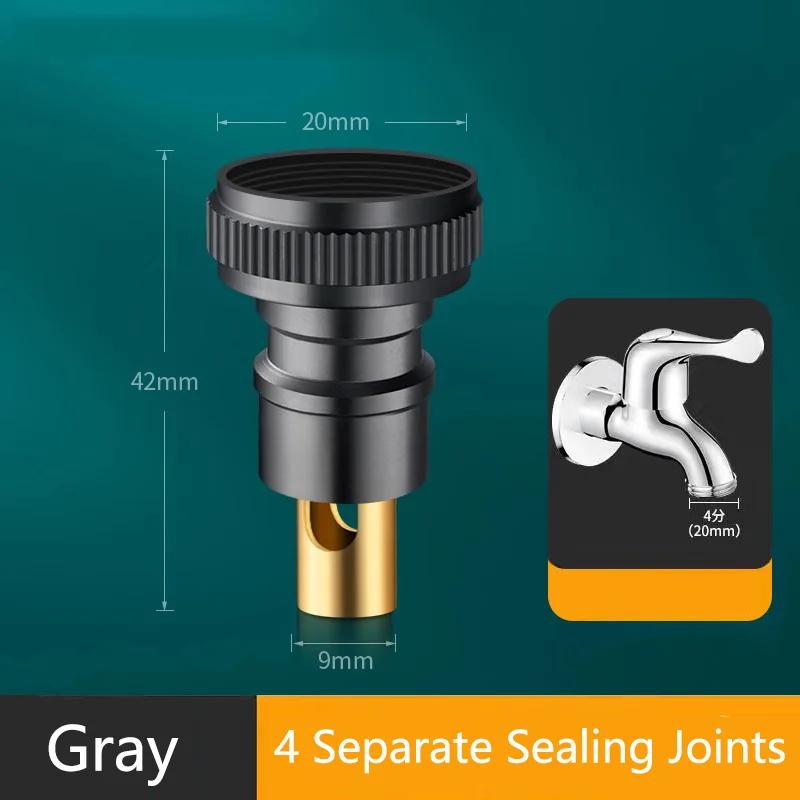 Water Stop Valve Faucet Accessories Washing Machine Faucet Adapter Drop Proof Automatic Water Stop Household Bathroom Accessorie