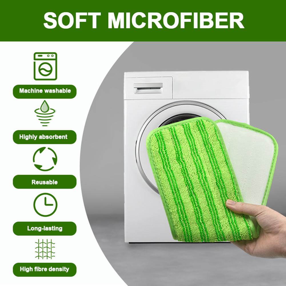 15 Inch Replacement Microfiber Mop Washable Head Mop Pads Fit Flat Spray Mops Household Cleaning Tools