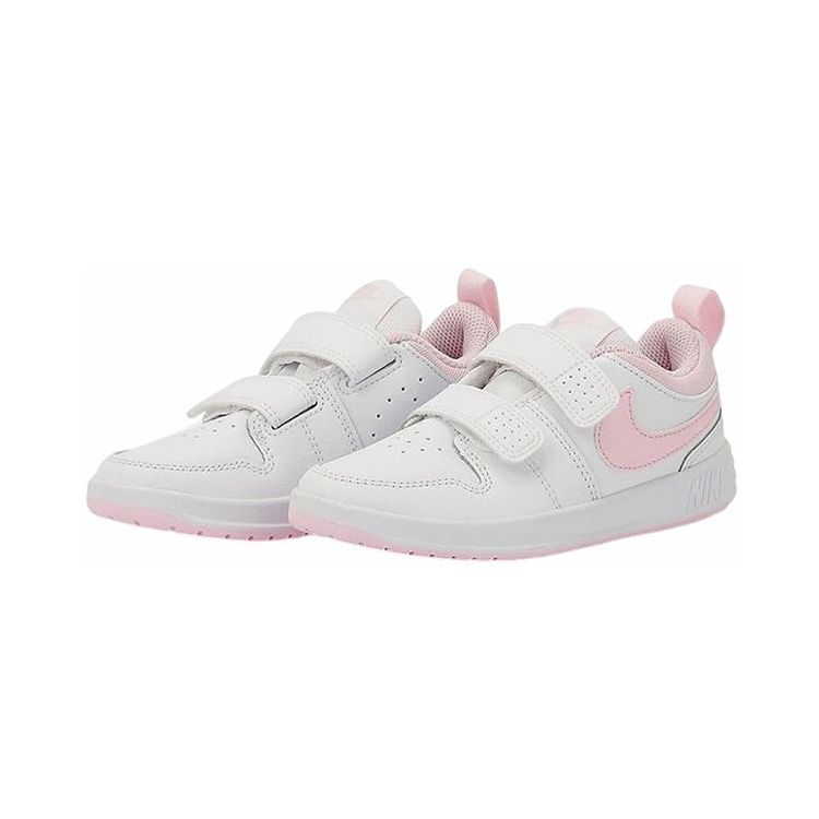 Nike Pico 5 Comfortable Classic Slip Resistant Shock Absorbing Durable Low Top Kids Skate Shoes Kids sneaker White Pink AR4161-105