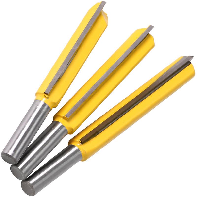 Buy 8mm Shank Carbide Extra Long Straight Router Bit Woodworking Cutter 3 Sizes at affordable