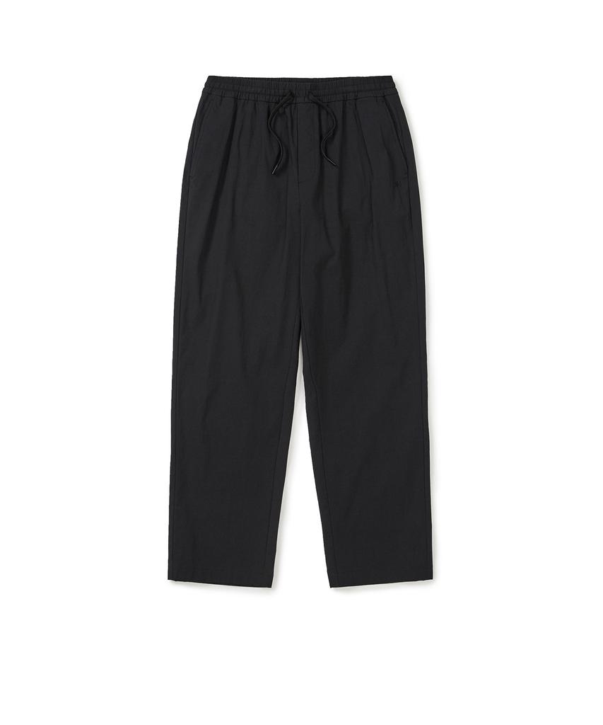 SNOWPEAK APPAREL Cotton-Touch Woven Straight Pants (S25Smfpt70) Black