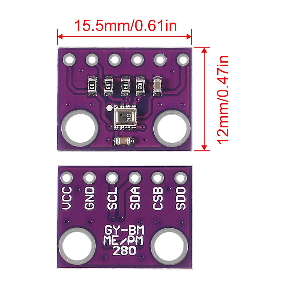 5pcs High Precision BMP280-3.3 Atmospheric Pressure Sensor Module Altimeter BMP280-3.3