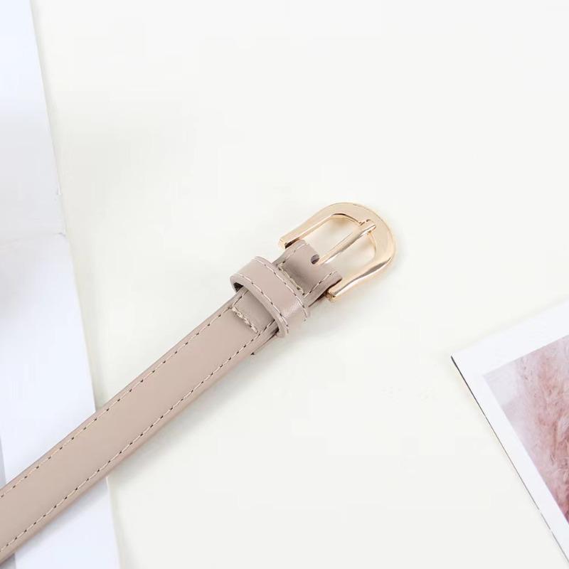 Belt Summer Brown Belt with Fine Matching Western Pants Simple and Versatile Belt 2026 New Fashion Decoration