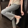 Su Yinyin's same square head woven hollow thick heel Mary Jane bag head slippers women's summer French lazy versatile sandals