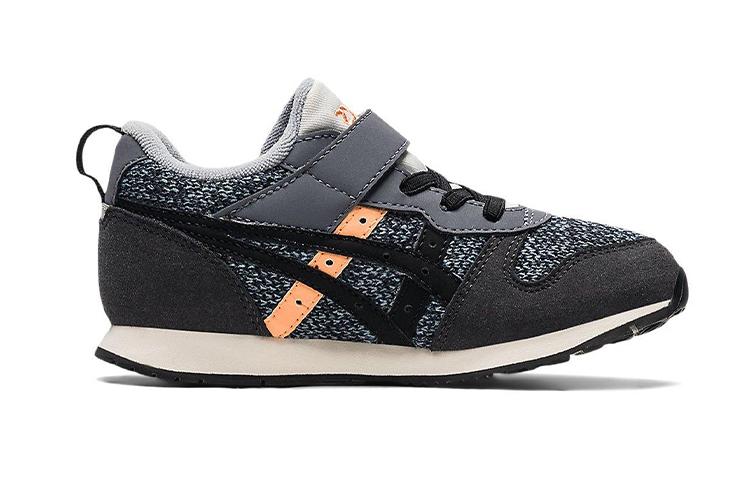 Asics Anti Kick And Breathable Low Top Kids' Running Shoes Black Gray Children Aged 3 7 Years Old 1144A194-020