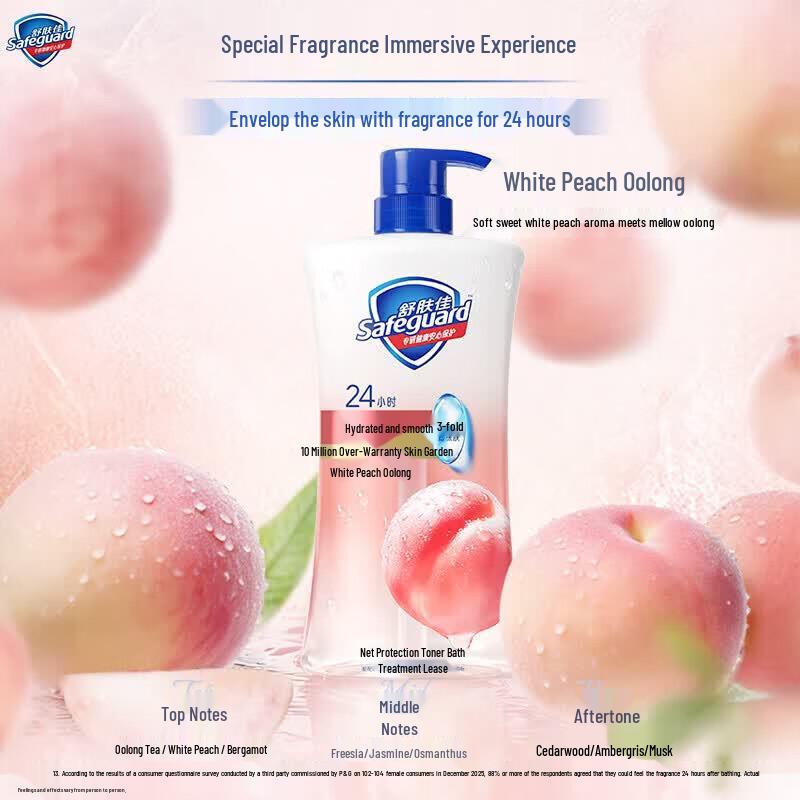 Safeguard Refreshing Body Wash - White Peach Oolong