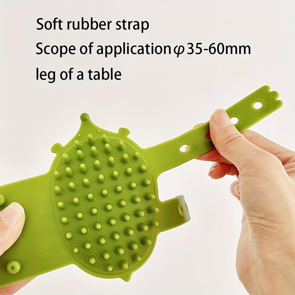 Silicone Cat Scratch Board with Flexible Bristles & Massager - Wall-Mounted or Table Leg-Mounted,Non-Electric Pet Grooming & Hair Removal Tool,Durable