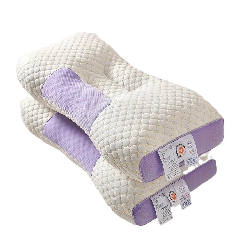 "Water Cube Washable Neck Spa Massage Pillow for Home or Dorm - One Pair"