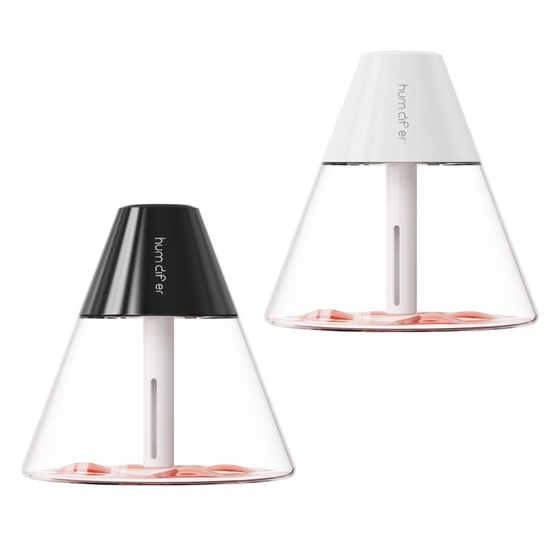 

260ml Volcano Air Humidifier Ultrasonic Essential Oil Diffuser Home Purifier белый