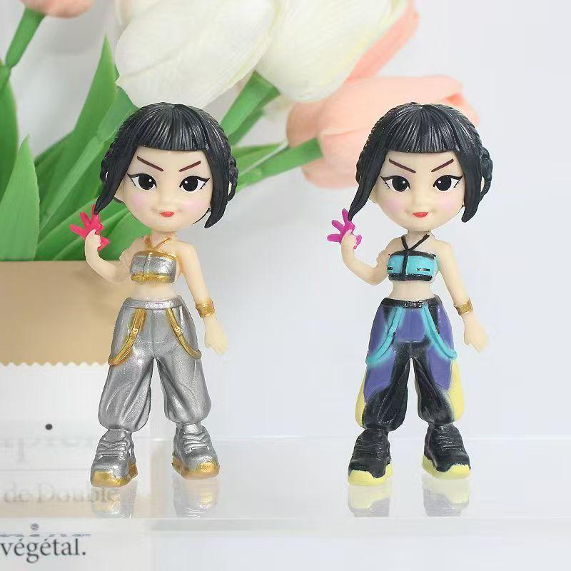 6-Piece/Set Anime Kpop Demon Hunt Series Figurine Toy Set Desk Statues Ornament for Halloween Christmas Kids' Gifts