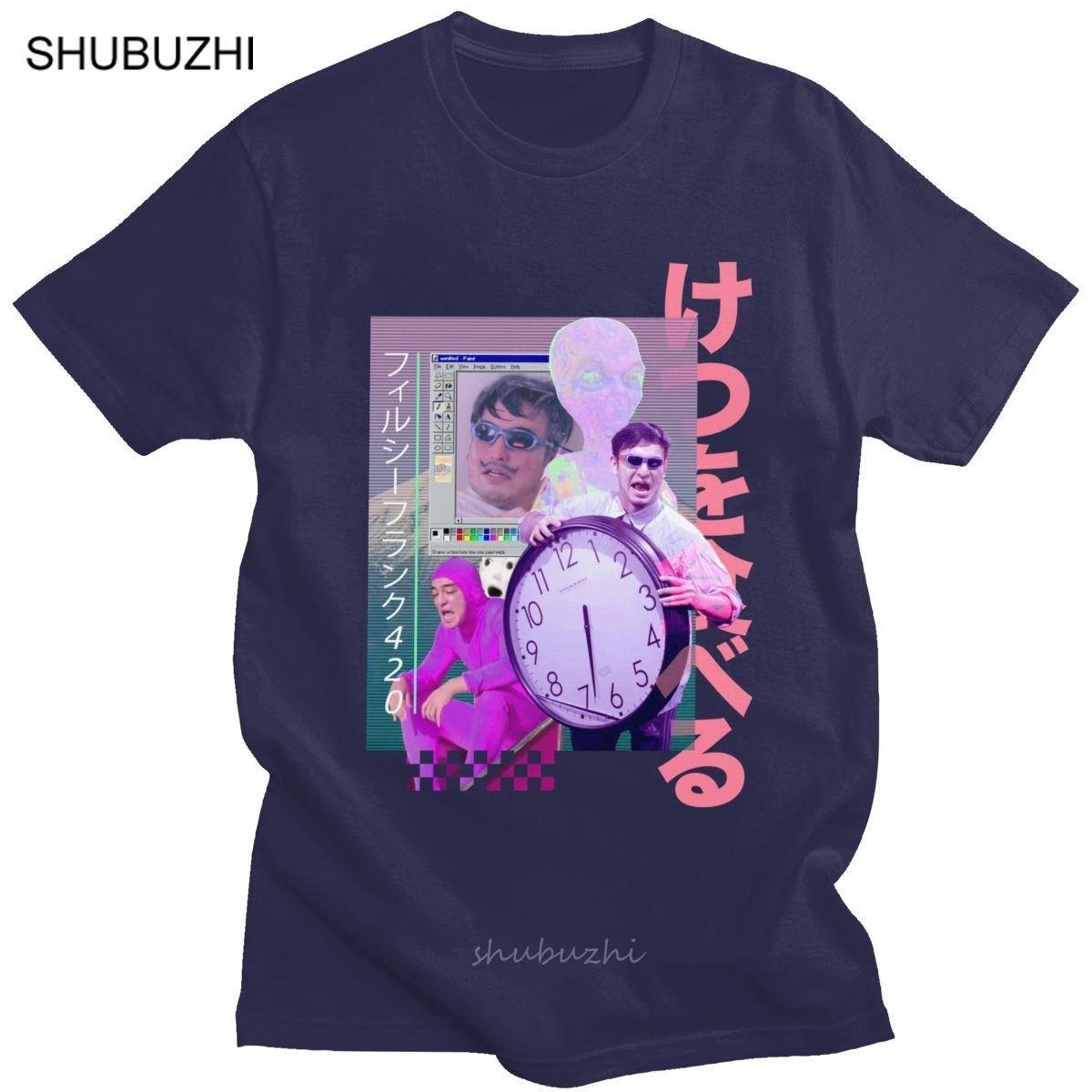 

Vaporwave Filthy Frank 420 T Shirt Cotton TV Tshirt Crewneck Printing Tees Men Funny Aesthetic Japan 80s Fans Tshirt Gift Merch 4XL