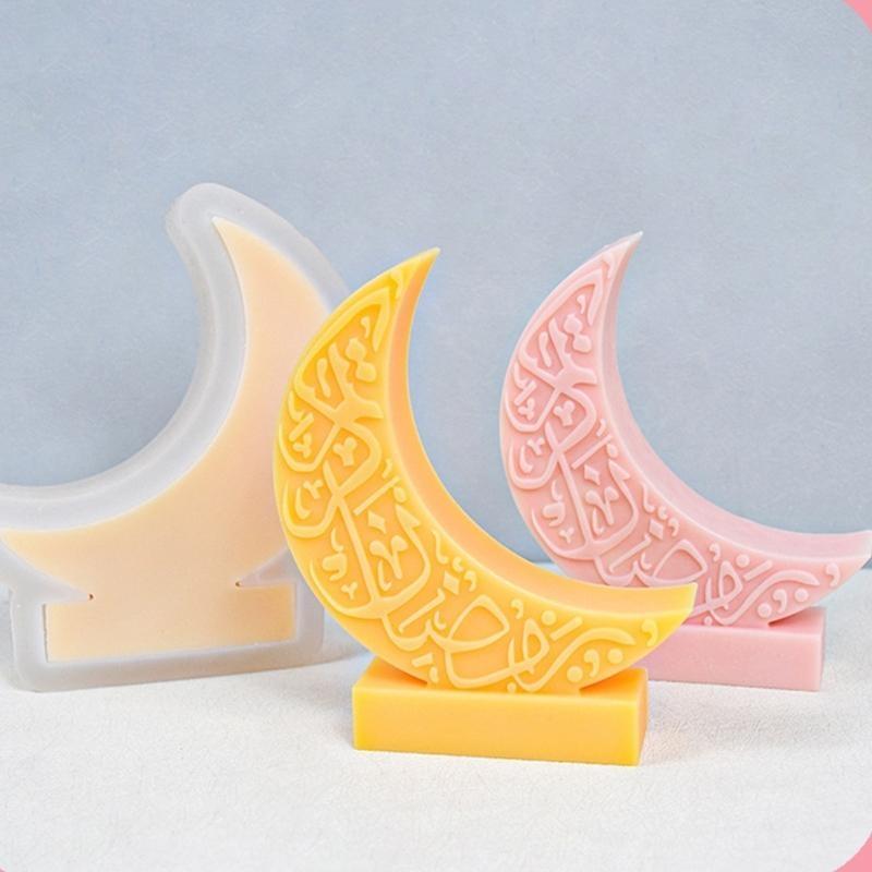Silicone Mould Moon Shaped Resin Mould Moon Molds DIY for Candle Making