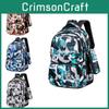 Printed Large Backpack Capacity Wear Resistant Student Schoolbag