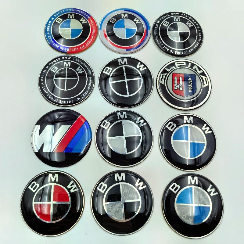1pcs Car Steering Wheel Badge Emblem Sticker 45/47mm Universal Fit For BMW E36 E39 E87 E60 E46 E53 E90 F10 F20 F25 F30 X3 X5