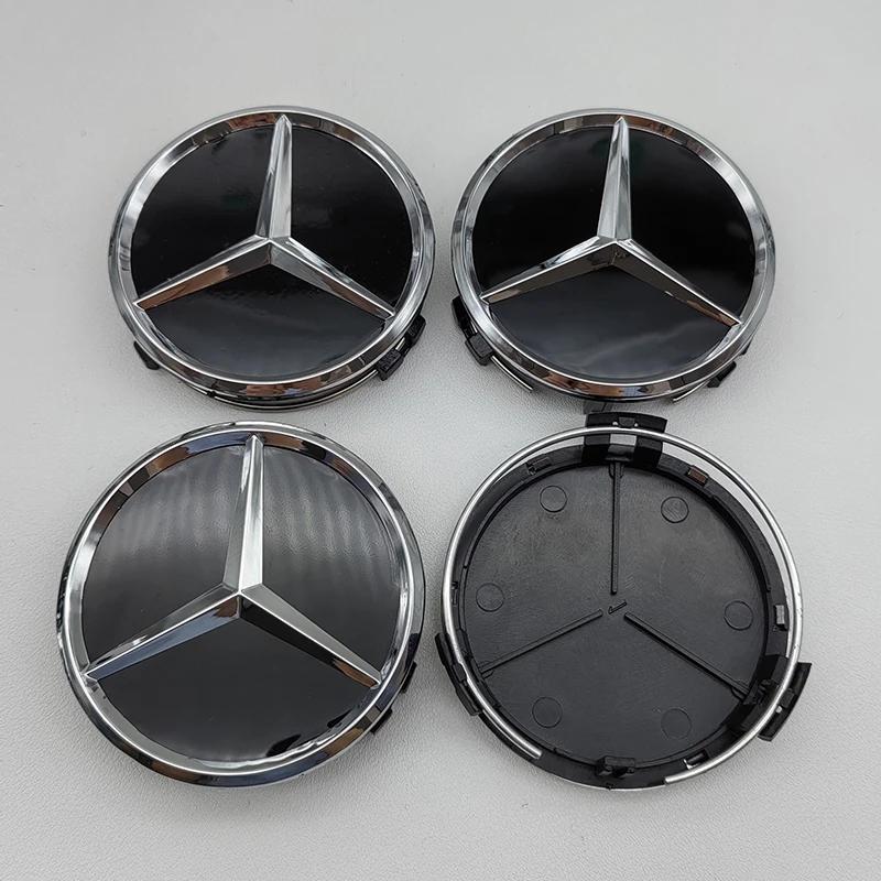 4pcs ABS 75mm Car For Mercedes Benz Wheel Center Hub Caps W176 W246 W203 W177 W204 W205 W212 W213 X156 W117 X253 W118 W166 W167