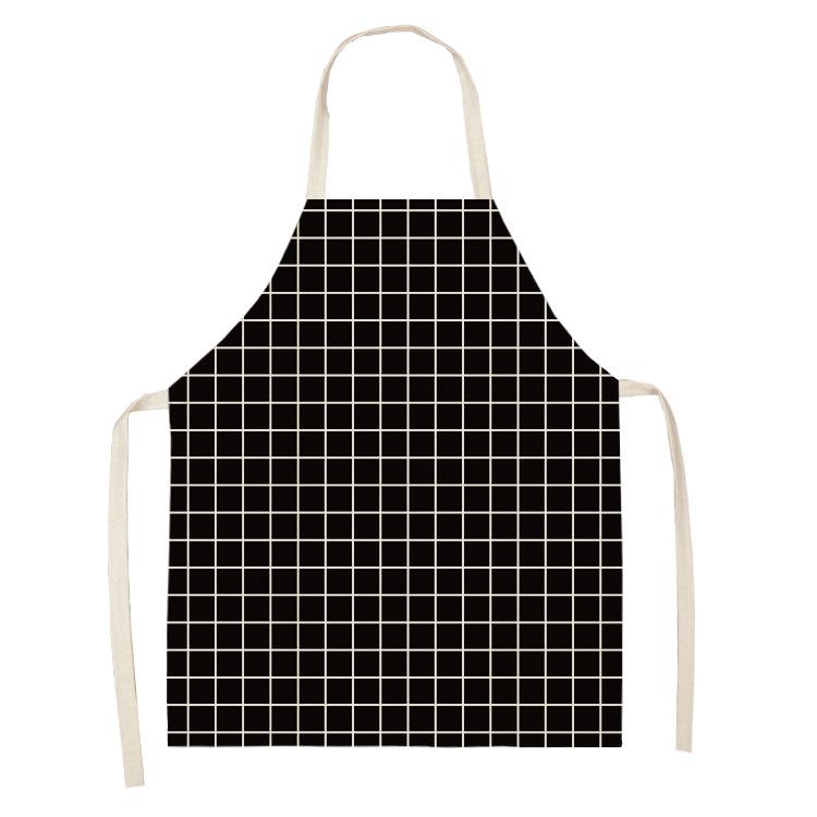 Parent-child Apron Mother and Daughter Home Kitchen Female Fashion Korean Version of the Creative Plaid Sleeveless Cute Apron