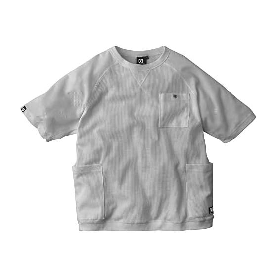 co-cos nobuoka Unisex Adult 5 Pocket Short Sleeve T-Shirt Light Waffle Material T-Shirt