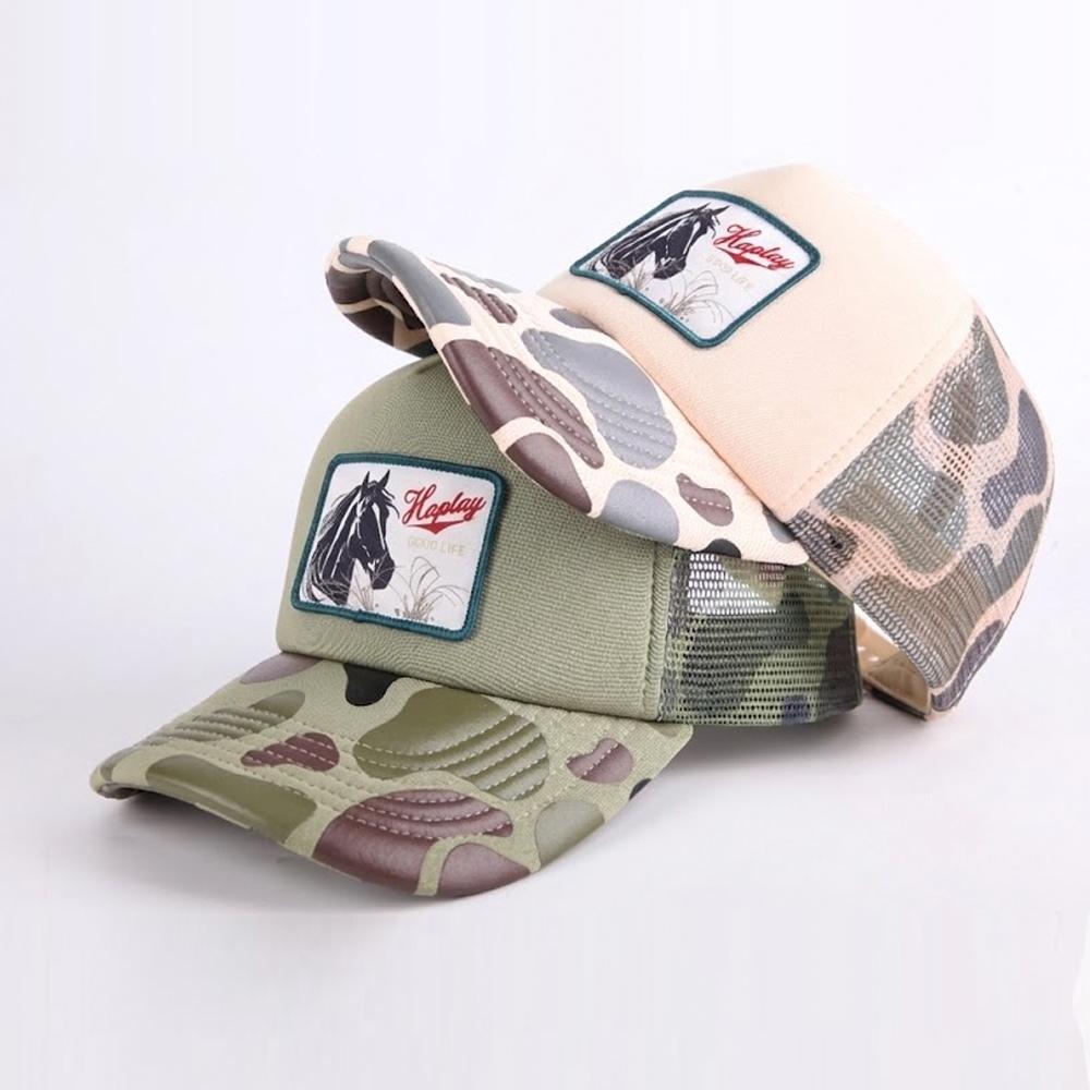 High Quality Custom Own Logo  5 Panel Foam Mesh Baseball Cap Design Woven Label Foam Sports Trucker Cap
