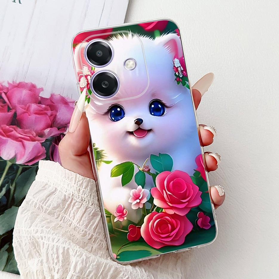 For Oppo A3 A3x 4G Case CPH2641 Luxury Fashion Painted Cover Clear Silicone Phone Case For Oppo A3x OppoA3 OppoA3x 4G Soft Shell