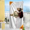 Space Football Adventure Beach Towel High Absorbency & Quick-Dry Comfortable Lightweight