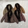 Winter new removable natural real fox fur collar down jacket women's fashion versatile thickened warm jacket