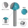Solid Carbide Trimmer Solid Carbide Router 6mm Shank Round Bottom Trimmer Knife Set for Electric Tenon Woodworking Milling Industrial Quality Solid