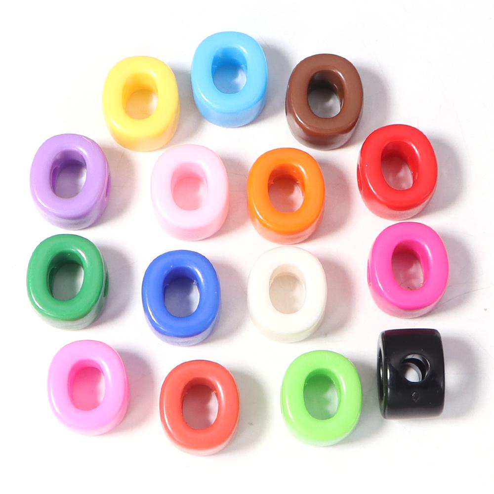 10pcs A-Z Letter Beads Acrylic Alphabet Beads Largr Size Loose Beads  For Jewelry Making DIY Keychain Phone Chain Accessories