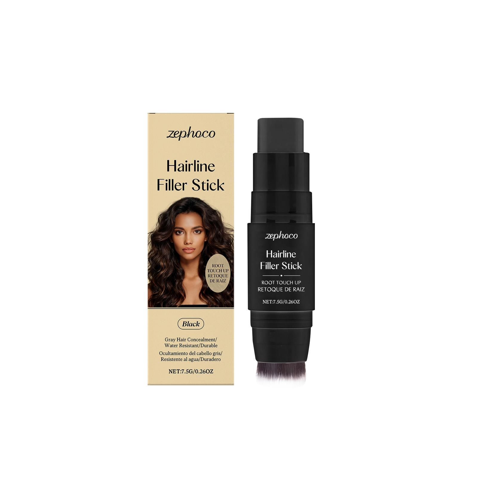 

2в1 Тинт-стик Консилер для узлов парика Водостойкий Восстановитель узлов парика с кистью Тинт Окрашивающий консилер-стик Потостойкий Черный 7.5g чёрный